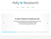 Tablet Screenshot of mollywoodworth.com